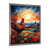 Impression argent sur toile encadrée