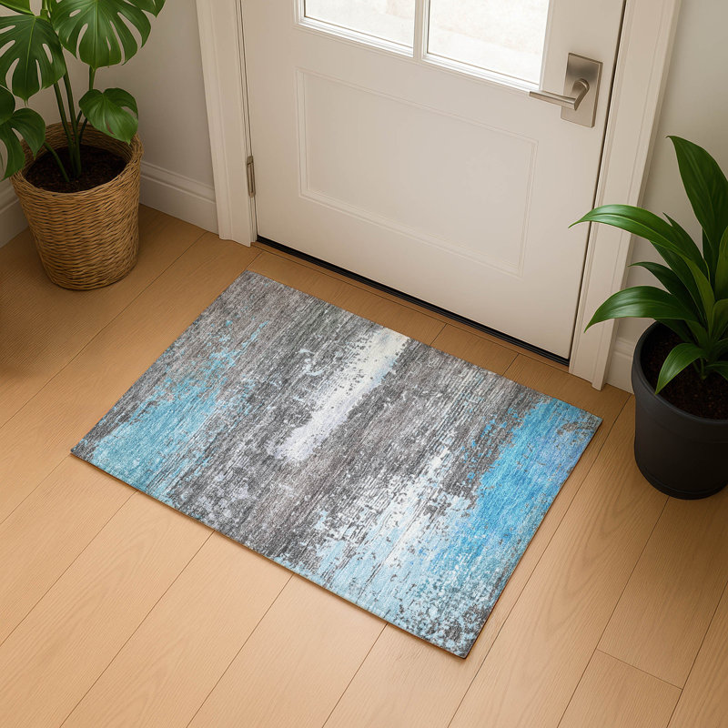 Premium Machine Washable Otte AMF1777 Modern Rug, Rectangle 1'8" x 2'6"