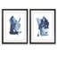«Indigo Collide I» par Melissa Wang - ensemble de 2 peintures encadrées-1901002177-1954810411-1954810413