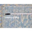 Tapis de couloir unique bleu / crème noué à la main 2 pi 5 po x 6 pi 1 po Fredeline
