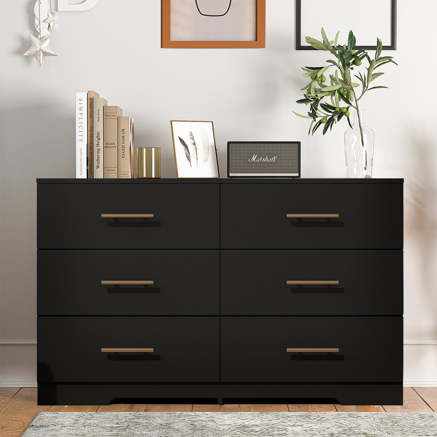 Ebern Designs Preet 6 - Drawer Dresser | Wayfair