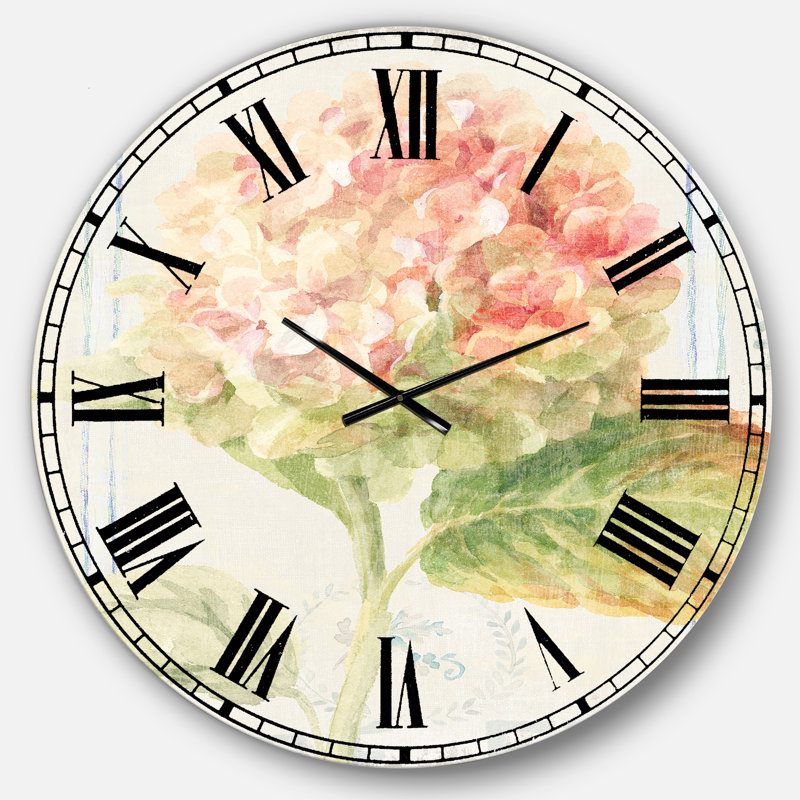 Horloge murale Floursack Florals, Surdimensionné