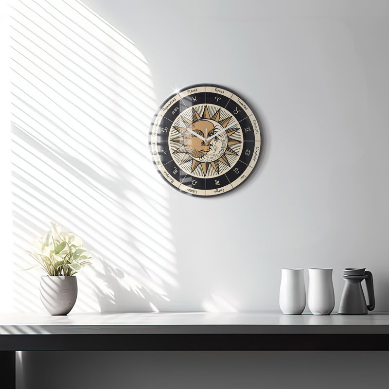 Glass Wall Clock