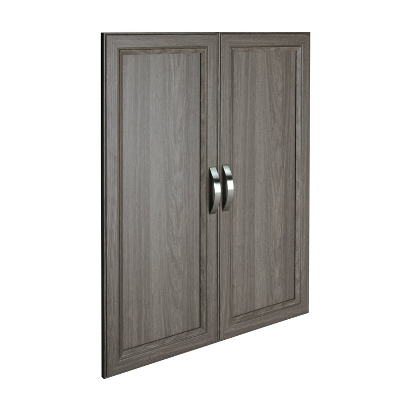 Pair of 24.92" wide SuiteSymphony doors, Gris graphite