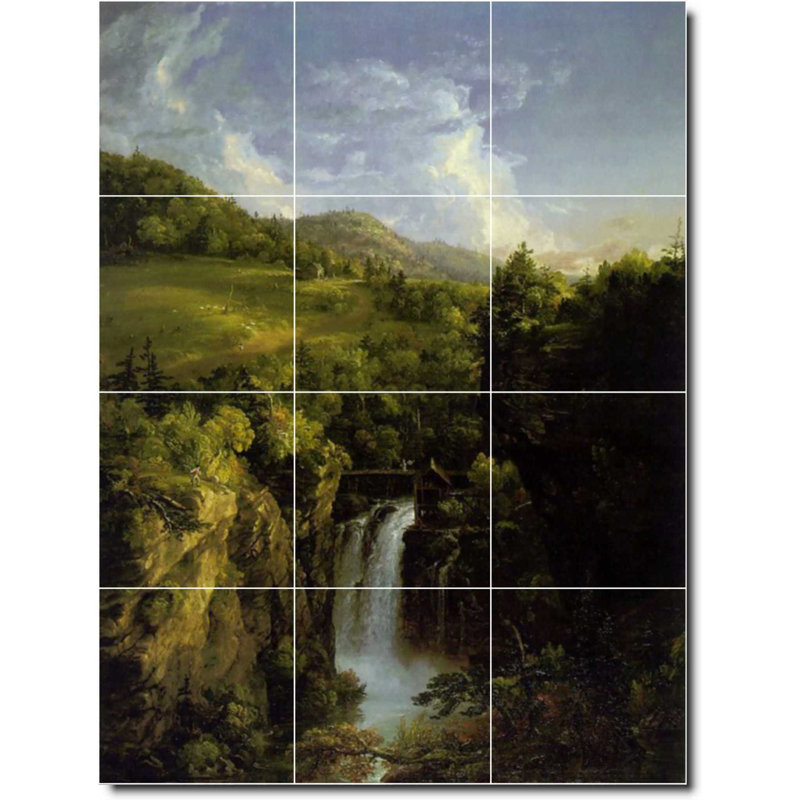 Carreau de céramique décorative 18 po x 24 po 6 po x 6 po, Country 01825