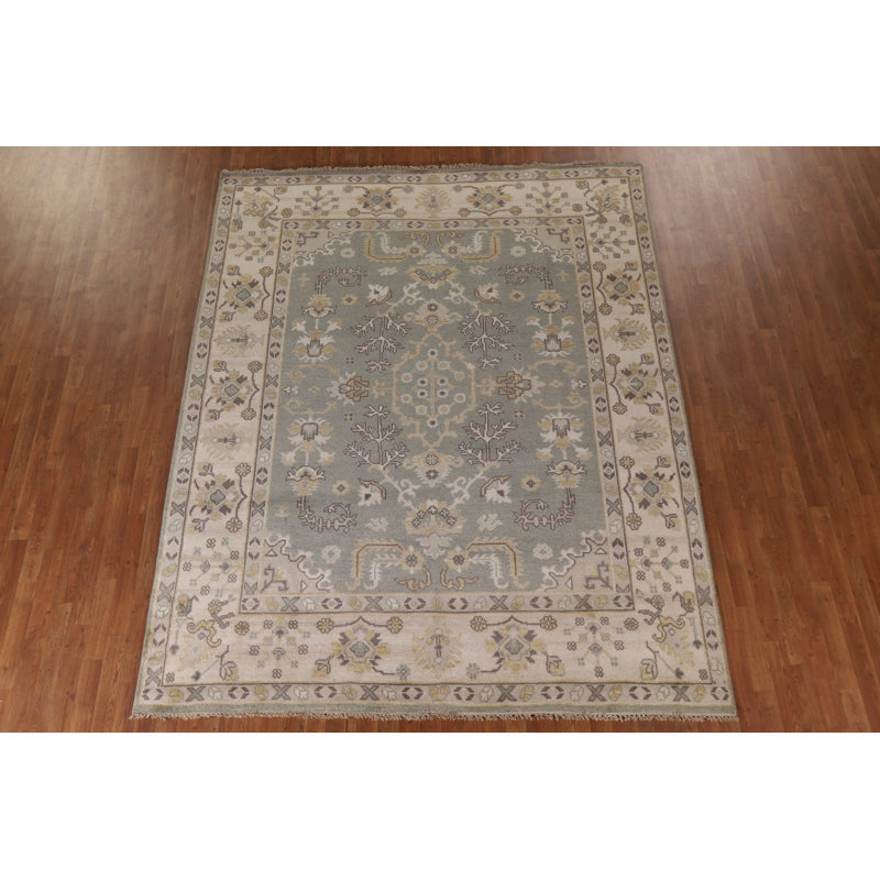 Tapis oriental géométrique Oushak 8 x 10