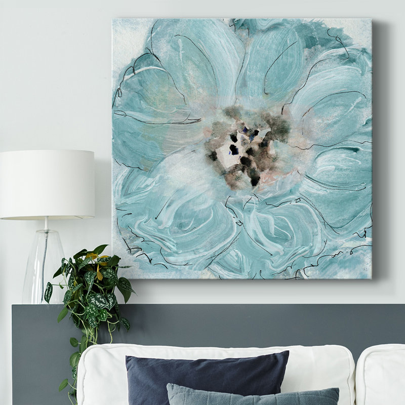 «Flower Power» sur toile, H 24 po x l 24 po x P 1,5 po