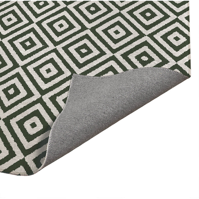Paillasson Ikat, L 24 po x L 36 po, Vert