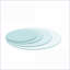 Plateau de table basse rond en verre trempé de 20 po, bord poli épais de 1/4 po, facile à nettoyer et amp; Durable pour le salon-281827143-281827129