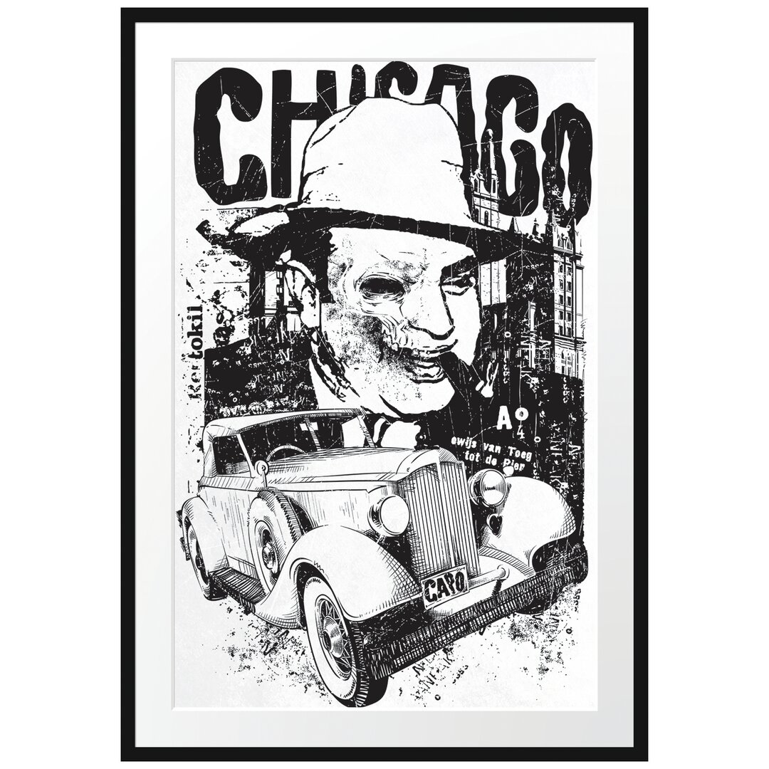 Gerahmtes Poster Chicago Light