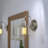 Juliann 1 - Light Modern Dimmable Wall Sconce with Clear Striped Glass Shade-562082761