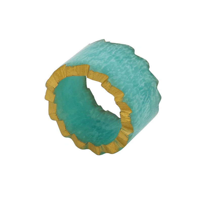 Porte-serviettes en résine, Turquoise