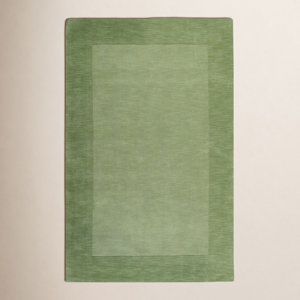 Dolma Hand Loomed Wool Medium Green Rug & Reviews | Birch Lane