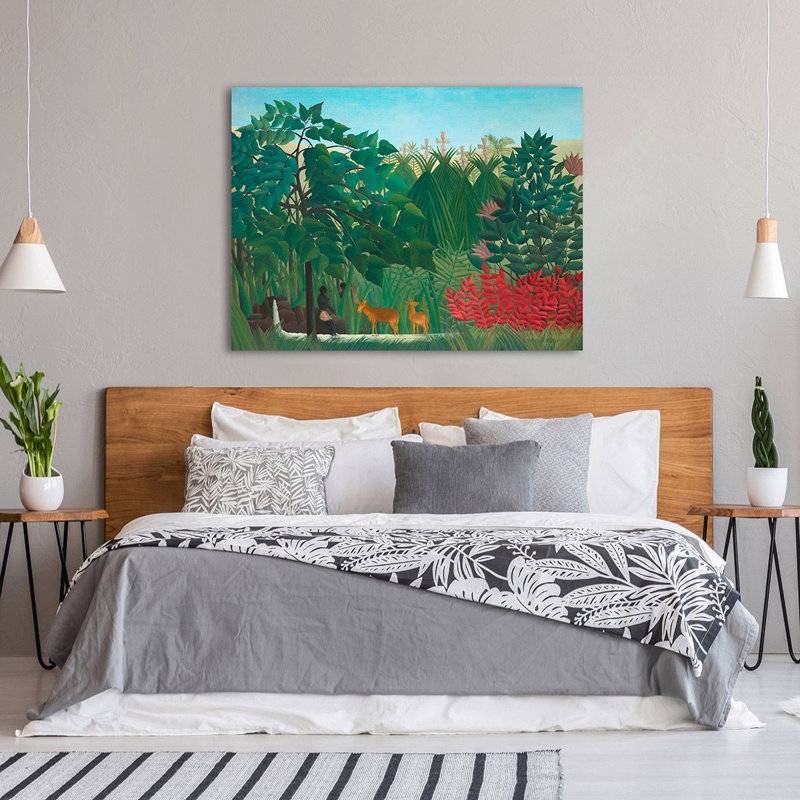 The Waterfall by Henri Rousseau - Wrapped Canvas Art Prints, 70cm H x 100cm W x 4cm D