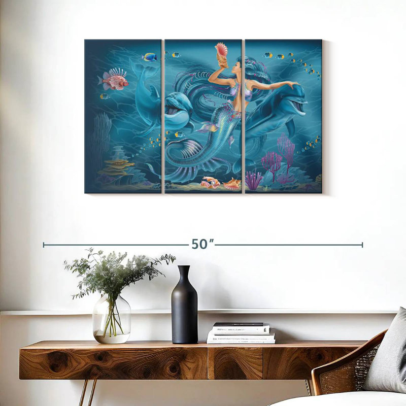 Kelan Singing Mermaid, 24" H x 38" W