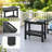 Durable All-Weather Storage Bench and Shower Stool with Two-Tier Shelving, Ergonomic Handle for Indoor and Outdoor Use-1218499938