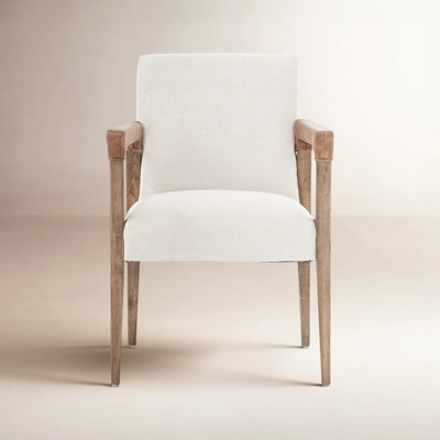 Morelle Linen Oak Dining Armchair