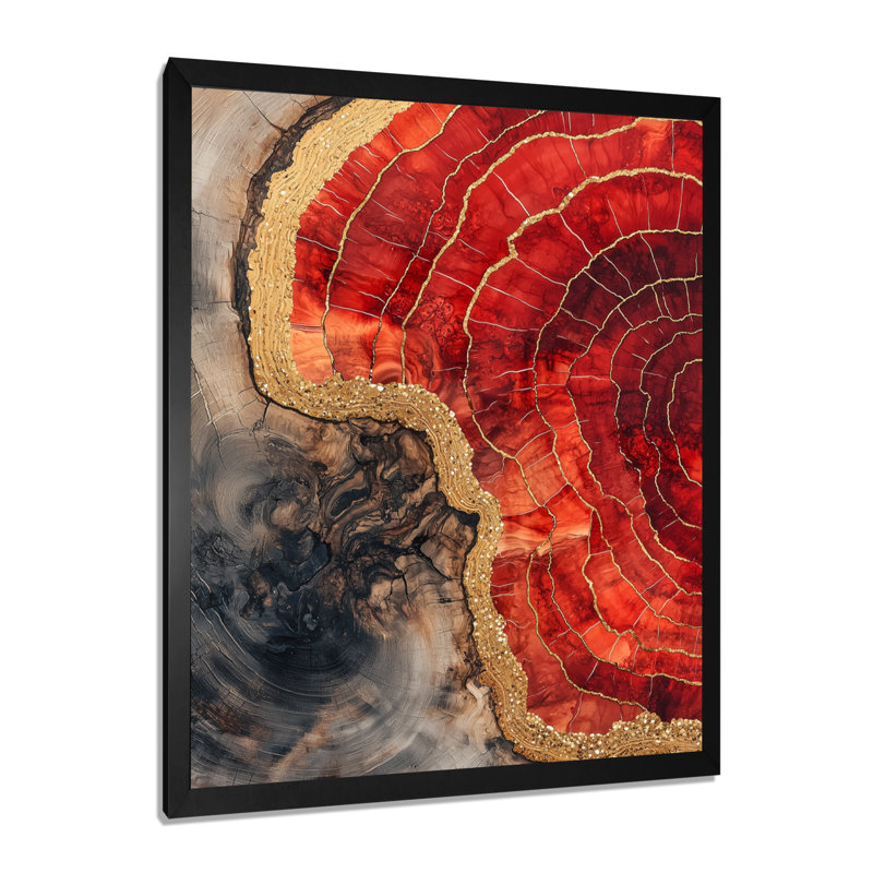Avelines - Art mural sur toile florale, H 32 po x l 24 po, Reproduction encadrée d'une seule photo, Noir, noir, noir, noir