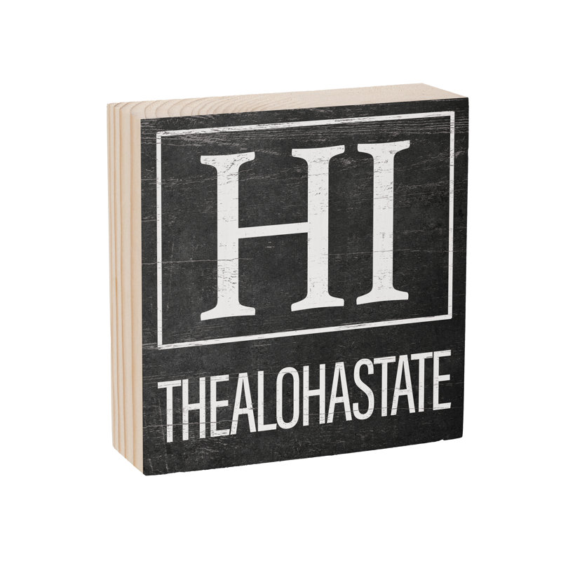 State Wood Plock Hawaii 6 x 6 po
