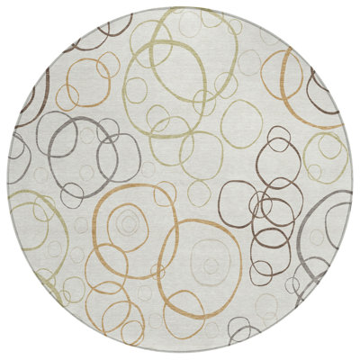 Machine Washable Indoor/Outdoor Chantille ACN2408 Geometric Rug