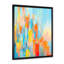 Décoration murale abstraite contemporaine bleu vert rouge orange jaune mauve-97203902-97203894
