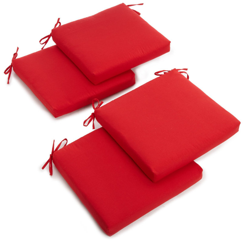 Outdoor 3'' Seat Cushion, Red