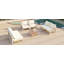 Ensemble de canapé modulaire de patio en métal 7 pièces Modern Modern-1674675685