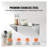Heavy Duty Stainless Steel Wall Mounted Shelf - 36" Commercial Kitchen Floating Storage Rack with Brackets, Rust-Resistant & Easy to Clean