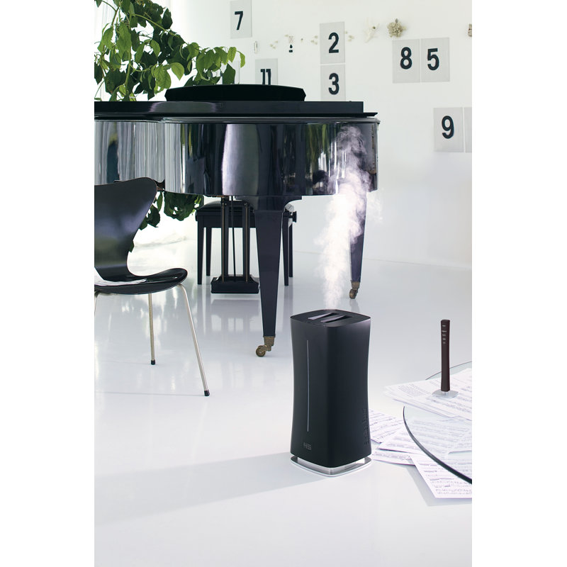 Stadler Form Stadler 1.6 Gallons Dual Mist Ultrasonic Tower Humidifier with Adjustable Humidistat for 860 Cubic Feet, Black