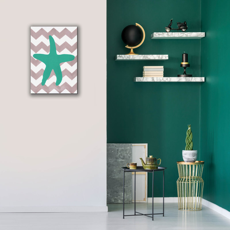 «Starfish» par Artpoptart, art mural sur toile, H 26 po x l 18 po x P 0,75 po