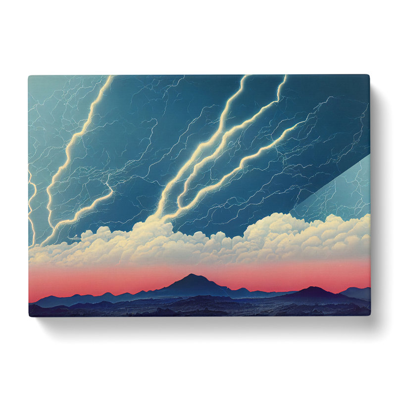 Angelical Thunderstorm - Wrapped Canvas Print, 35cm H x 50cm W x 3cm D