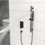 Matte Black Shower With 10 Inch Square Head - Wall Mounted, Adjustable Slide Bar, -balanced Valve And Merry Mounted In Stunning