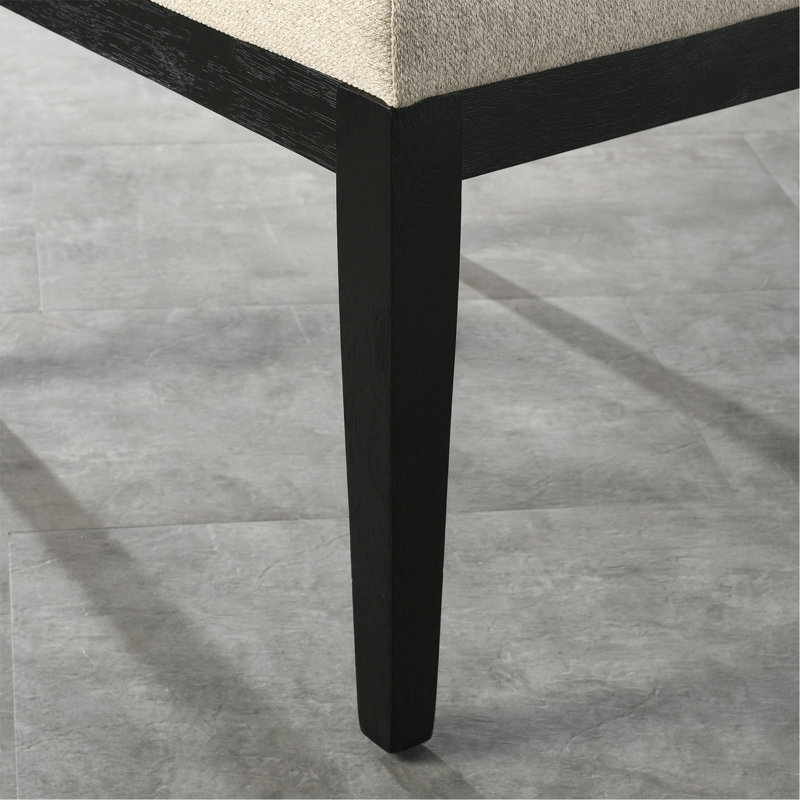 Contemporary Solid Wood Dining Chairs With Plush Upholstery And Long-Lasting Stability