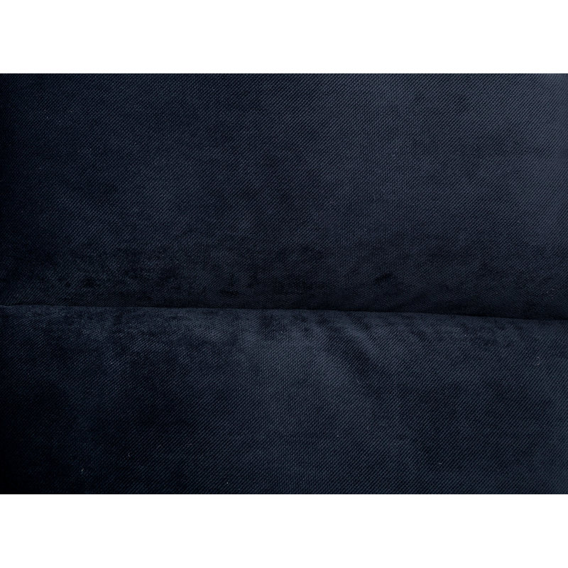 Futon à 2 places en microfibre bleu marine contemporain convertible en lit