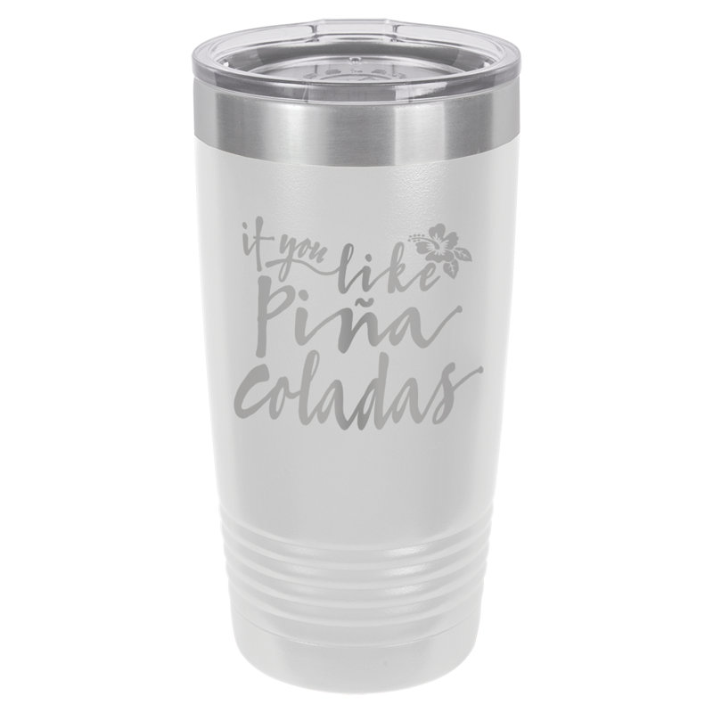 Verre et couvercle Pina Coladas