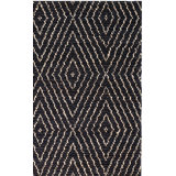 Bohemian Hand-Woven Black Area Rug