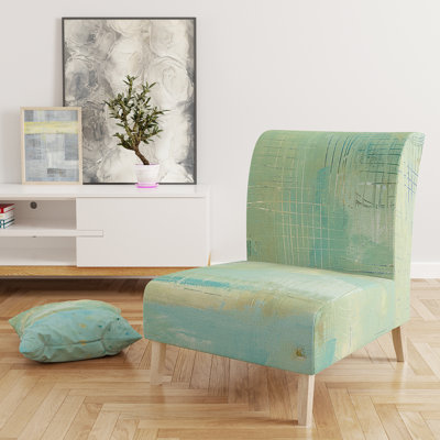 Dreaming of The Shore II - Fauteuil de chambre rembourré nautique et côtier