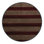 Machine Washable Horizontal Stripes Black Area Rug