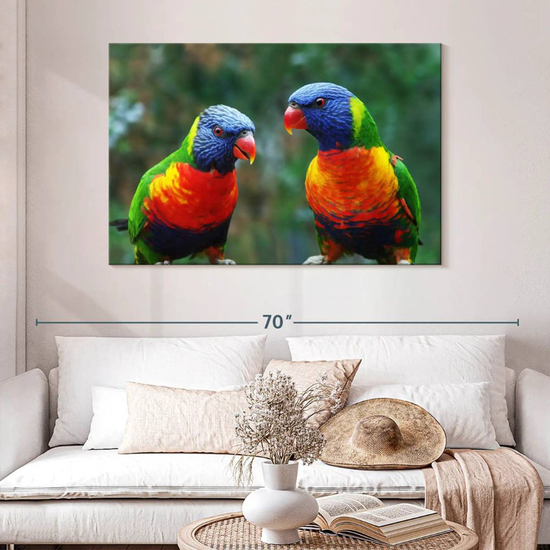 Brampt Lorikeet Buddies, 32" H x 48" W