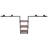 Anishka 86.61'' Wall Mounted Clothes Rack-1823143085