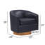 Fauteuil d'appoint pivotant large 29 po Asmi-12049781