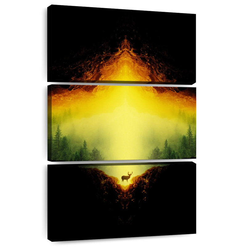 Brampt Isolated Oh Deer, 57" H x 36" W