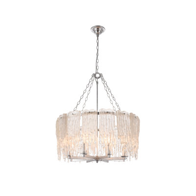 Lustre en verre 8 lumières Transitional