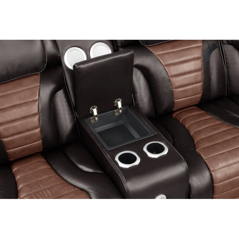 Canapé modulaire en cuir Ripley Brown Air