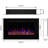 36.02'' W Recessed Electric Fireplace Insert, WiFi Heater for Living Room,Timer, Overheating Protection, Touch Screen, Black
