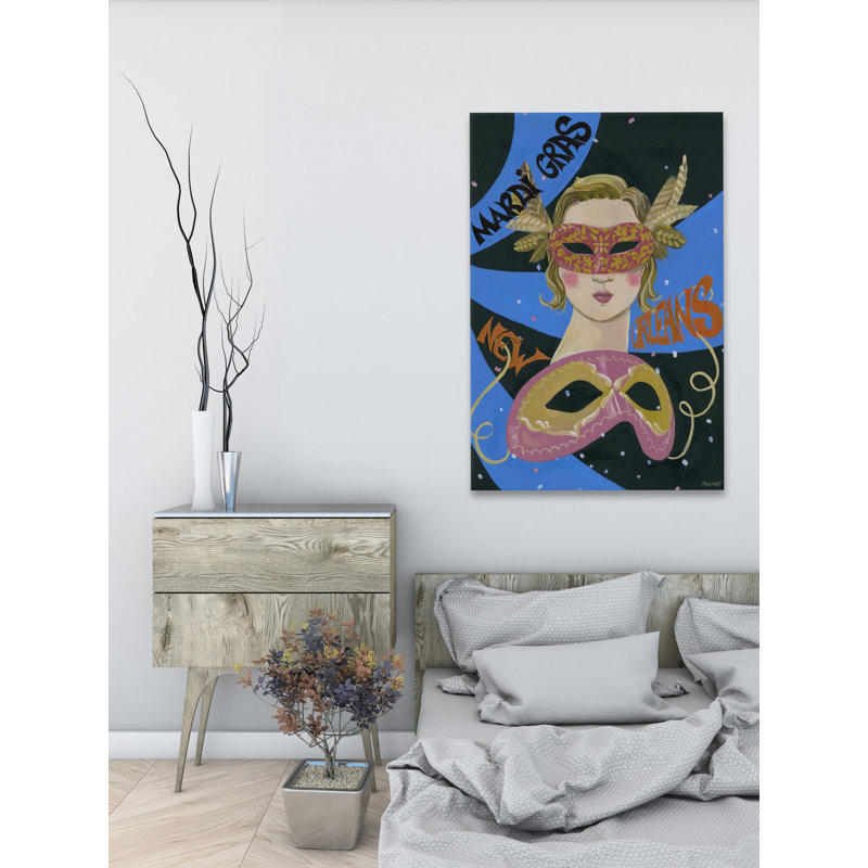 Fatardi par - peinture sur toile tendue, H 30 po x l 20 po x P 1,5 po