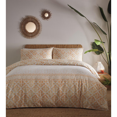 Villarreal Geometric Duvet Cover Set with Pillowcases