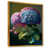 Toile avec cadre flottant or