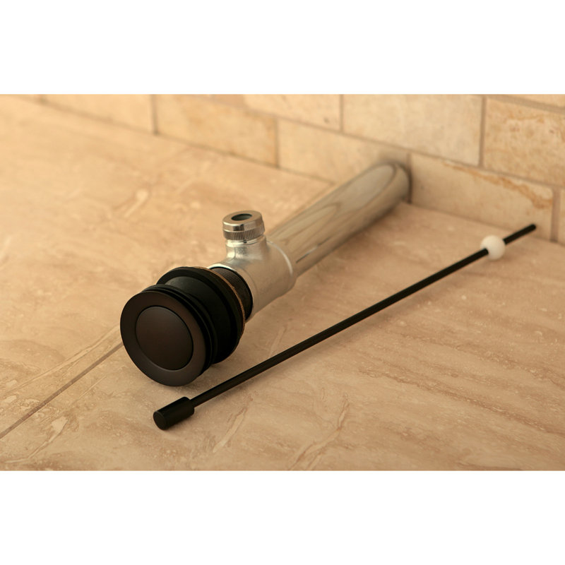 Drain escamotable pour lavabo de salle de bain Kingston, sans trop-plein, calibre 22 Kingston, Bronze huilé