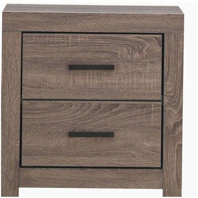Table de chevet 2 tiroirs Brantford